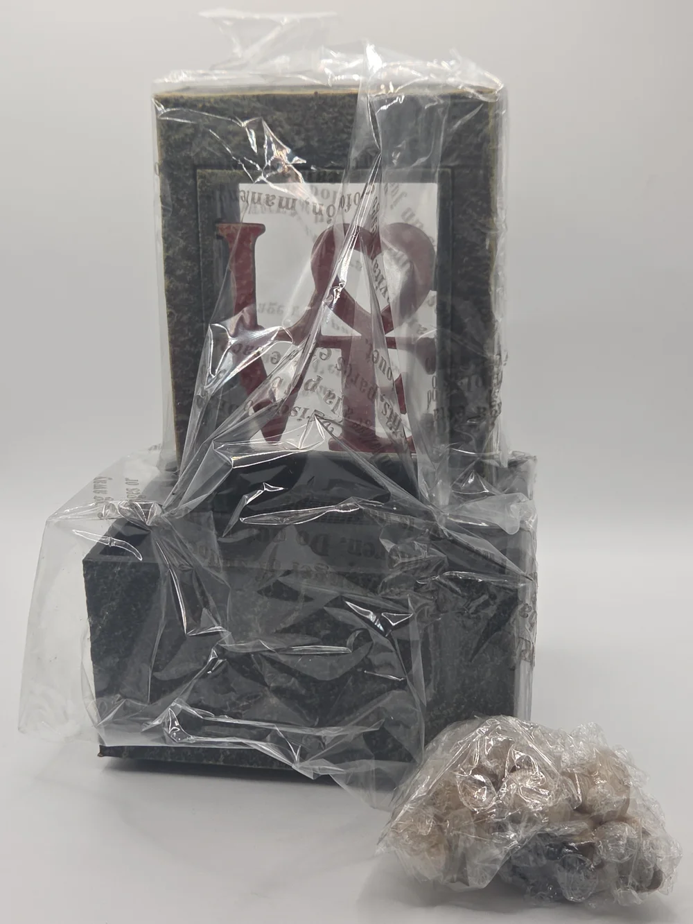 Decorative 'LOVE' Tabletop Fountain in Red and Black